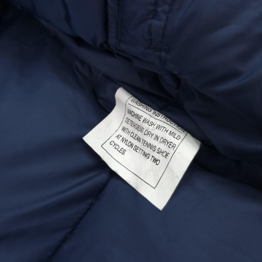 Cabela's Vest Mens Large Blue Premier Northern Goose Down Puffer Canvas Zip - Picture 7 of 14